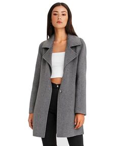 Женская куртка Ex Boyfriend из смесовой шерсти большого размера Belle &amp; Bloom, цвет Dark grey