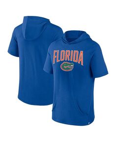Мужская футболка с капюшоном с логотипом Royal Florida Gators Outline Lower Arch Fanatics, синий