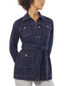 Женская джинсовая длинная куртка Barn Jones New York, синий