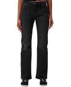 Женские расклешенные джинсы-бутлеги стрейч COTTON ON, цвет Black Pep, Utility
