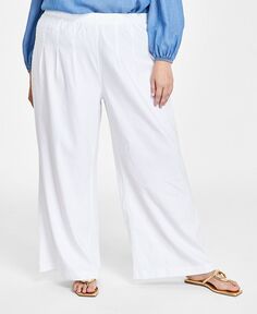 Широкие брюки больших размеров I.N.C. International Concepts, белый