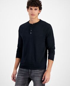 Мужская рубашка реглан с длинными рукавами INC International Concepts I.N.C. International Concepts, черный