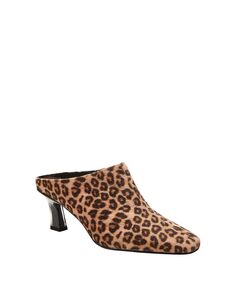 Женские мюли на каблуке-рюмочке с квадратным носком The Zaharrah Katy Perry, цвет Leopard Multi- Polyester, Chinlon