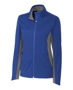 Женская куртка Navigate Softshell на молнии во всю длину Cutter &amp; Buck, цвет Tour blue