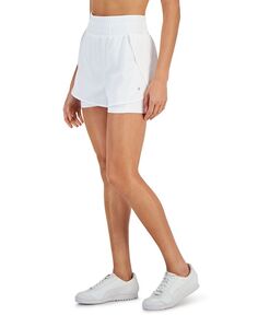 Женские тканые шорты для активного отдыха с высокой талией ID Ideology, белый