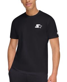 Мужская футболка классического кроя с вышитым логотипом и графическим рисунком Starter, черный