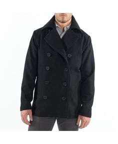 Мужская полушерстяная куртка Mason, двубортное классическое пальто Alpine Swiss, черный