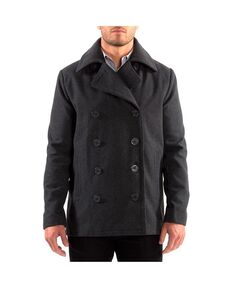 Мужская полушерстяная куртка Mason, двубортное классическое пальто Alpine Swiss, серый