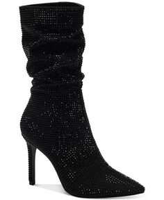 Женские классические ботинки Raquell со стразами с напуском Thalia Sodi, черный