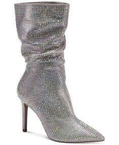 Женские классические ботинки Raquell со стразами с напуском Thalia Sodi, серебро