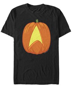 Мужская футболка с короткими рукавами и резным тыквенным логотипом Star Trek Fifth Sun, черный