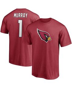 Мужская футболка с именем и номером игрока Kyler Murray Cardinal Arizona Cardinals Fanatics, красный