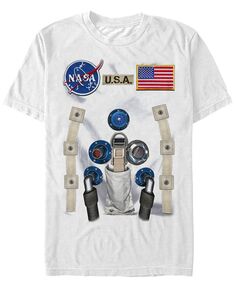 Мужской костюм космонавта НАСА, футболка с короткими рукавами, футболка с короткими рукавами Fifth Sun, белый