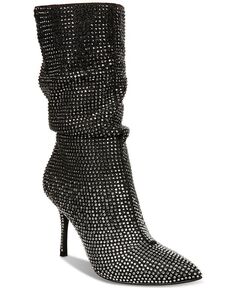 Женские классические ботинки Raquell с напуском и острым носком, украшенные украшением Thalia Sodi, черный