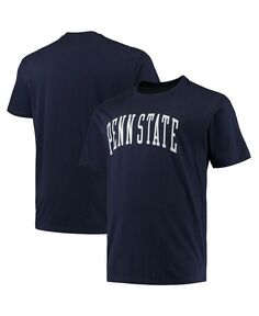 Мужская темно-синяя футболка с логотипом Penn State Nittany Lions Big and Tall Arch Team Champion, синий