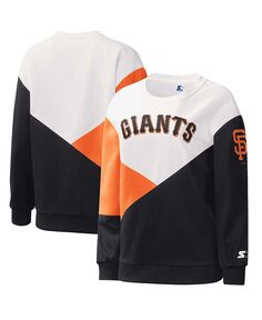 Женский белый/черный пуловер с капюшоном San Francisco Giants Starter, черный