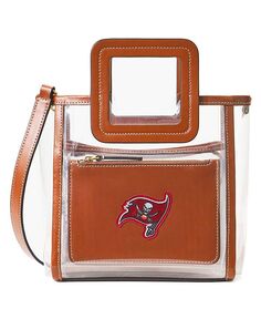 Женская прозрачная мини-сумка Shirley Tampa Bay Buccaneers Staud, коричневый