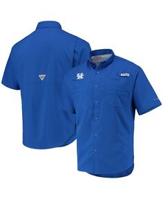 Мужская рубашка на пуговицах Royal Kentucky Wildcats Tamiami Omni-Shade Columbia, синий