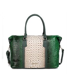 Женская спортивная сумка Raven с тиснением под крокодила от Mia K. MKF Collection, зеленый
