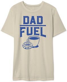 Мужская футболка с рисунком Dad Fuel AIRWAVES, тан/бежевый