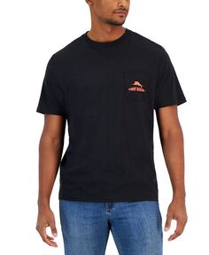 Мужская футболка с коротким рукавом и круглым вырезом «Зимняя страна чудес» Tommy Bahama, черный