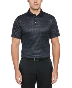 Мужская рубашка-поло для гольфа с принтом спортивного кроя Regimental Golf Performance PGA TOUR, черный