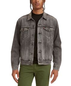 Мужская джинсовая куртка классического кроя из неэластичного денима Levi&apos;s, серый Levis