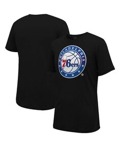 Мужская и женская черная футболка Philadelphia 76ers City View Stadium Essentials, черный