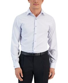 Мужская классическая рубашка приталенного кроя с геопринтом Alfani, тан/бежевый