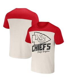 Мужская футболка Nfl X Darius Rucker Collection By Cream Kansas City Chiefs с цветными блоками Fanatics, тан/бежевый