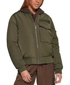 Женская модная куртка-бомбер для полетов Levi&apos;s, зеленый Levis