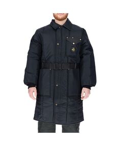 Мужское утепленное пальто инспектора из железного туфа, рабочая одежда длиной до колена, парка RefrigiWear, синий