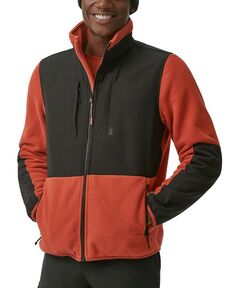 Мужская утепленная флисовая куртка с молнией во всю длину B-Warm BASS OUTDOOR, красный