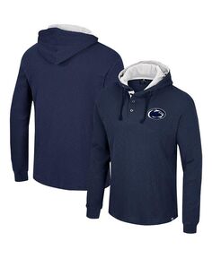 Мужская темно-синяя термосумка с длинным рукавом Penn State Nittany Lions Affirmative Thermal Hoodie Colosseum, синий