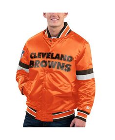 Мужская оранжевая университетская куртка с рваными кнопками Cleveland Brown Gridiron Classics Home Game Starter, оранжевый