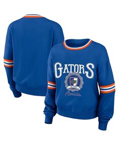 Женский рваный пуловер в винтажном стиле Royal Florida Gators WEAR by Erin Andrews, синий