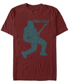Мужская футболка Bigfoot Rocks с короткими рукавами и круглым вырезом Fifth Sun, красный