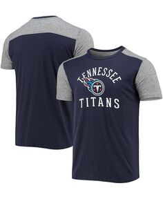 Мужская темно-серая футболка Tennessee Titans Field Goal Slub Majestic, синий