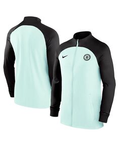 Мужская мятная спортивная куртка Chelsea 2023/24 Third Strike Raglan Performance с молнией во всю длину Nike, зеленый