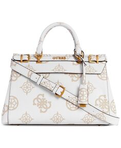 Большая роскошная сумка с логотипом Sestri GUESS, белый