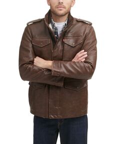 Мужская полевая куртка из искусственной кожи с четырьмя карманами Levi&apos;s, коричневый Levis