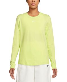 Женская спортивная одежда Premium Essentials Футболка с длинными рукавами Nike, желтый
