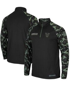 Мужская черная куртка Villanova Wildcats OHT в военном стиле Take Flight с молнией до четверти реглан Colosseum, черный