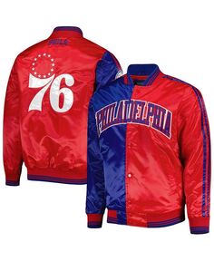 Мужская королевская красная атласная куртка Philadelphia 76ers Fast Break с застежкой на пуговицы Starter, красный