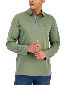 Мужская рубашка-поло с длинными рукавами Kohala Peak Tommy Bahama, зеленый