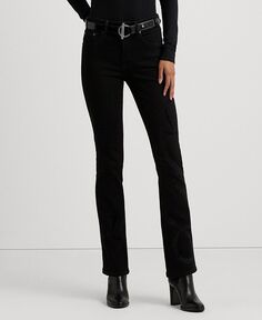 Женские джинсы-ботинки с высокой посадкой и принтом на поясе Lauren Ralph Lauren, мультиколор