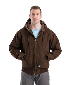 Мужская рабочая куртка Tall Highland Flex180 с капюшоном Berne, коричневый