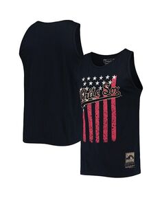 Мужская темно-синяя майка Chicago White Sox Cooperstown Collection Stars and Stripes Mitchell &amp; Ness, синий