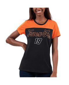 Черная женская футболка с цветными блоками Martin Truex Jr Cheer G-III 4Her by Carl Banks, черный