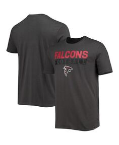 Мужская темно-серая футболка Atlanta Falcons Dark Ops Super Rival &apos;47 Brand, серый
